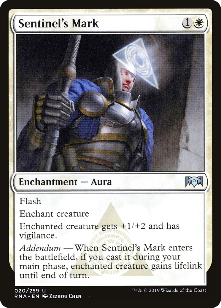 Sentinel's Mark from Ravnica Allegiance - Magic: The Gathering