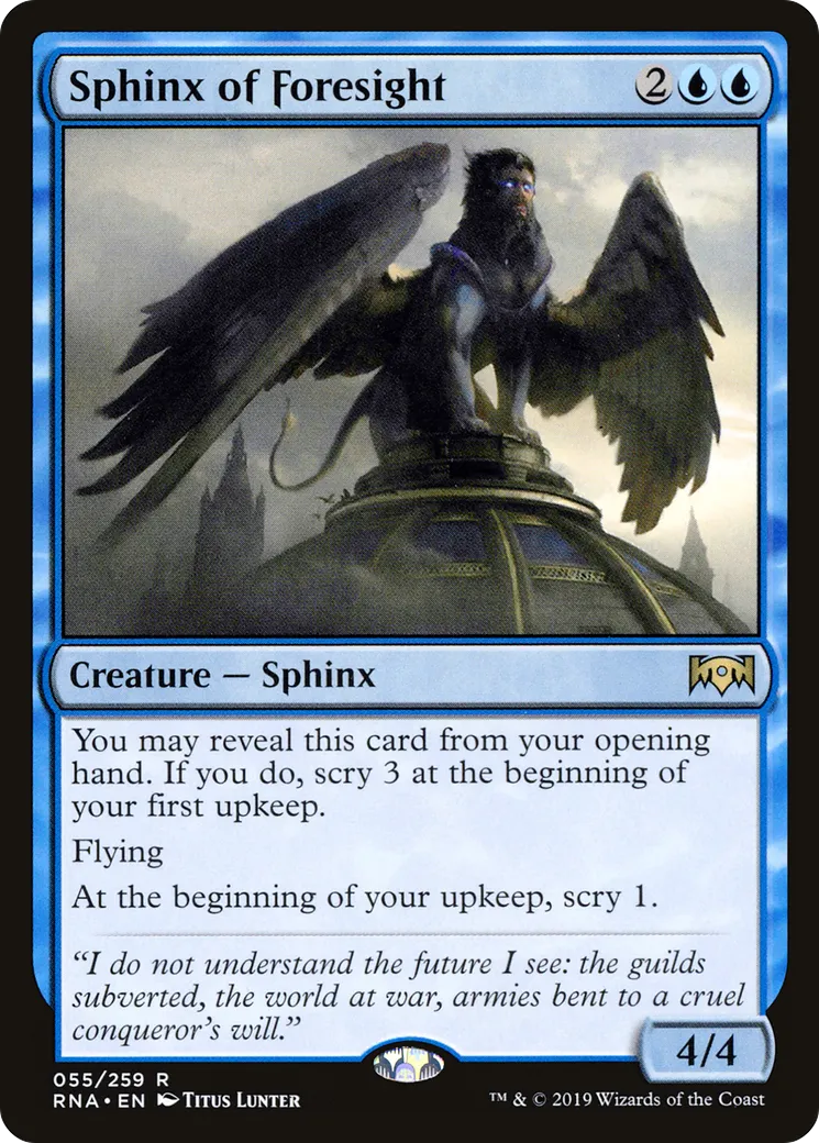 Sphinx of Foresight — Ravnica Allegiance — Magic: The Gathering