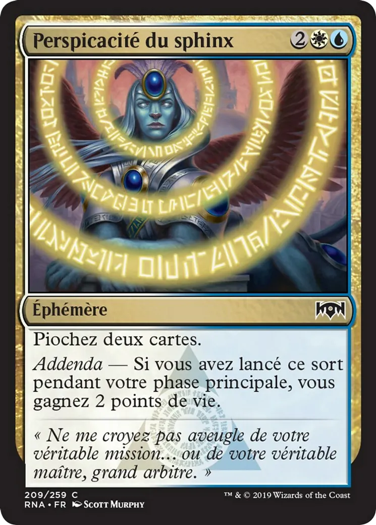Perspicacité du sphinx — Ravnica Allegiance — Magic: The Gathering