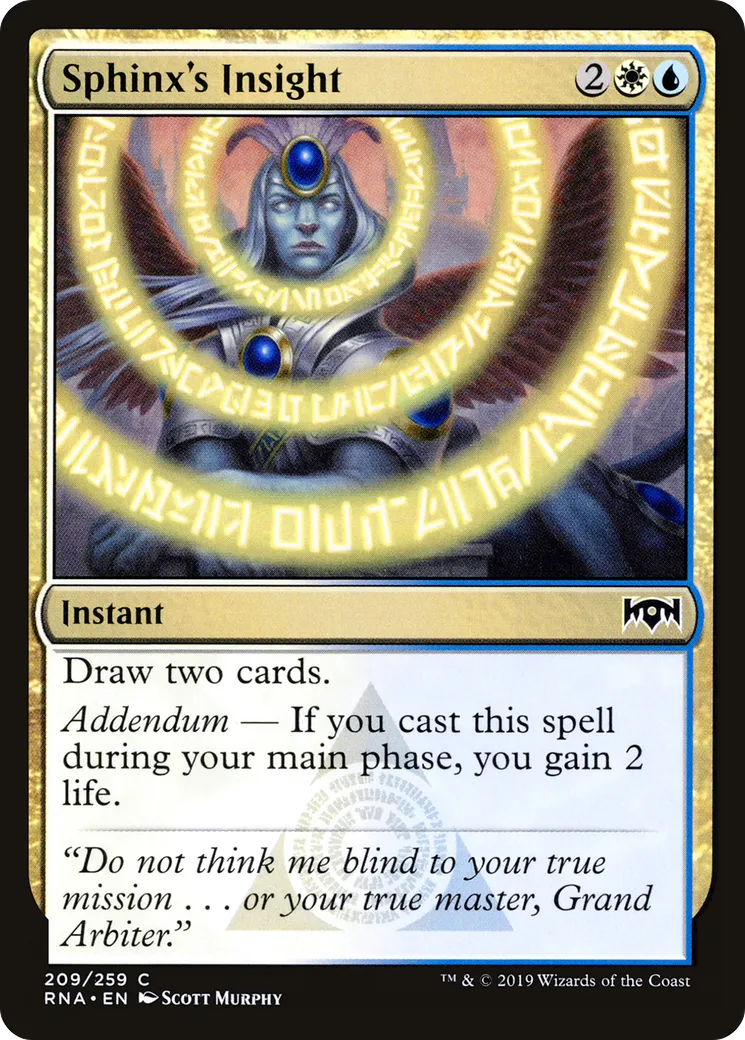 Sphinx's Insight — Ravnica Allegiance — Magic: The Gathering