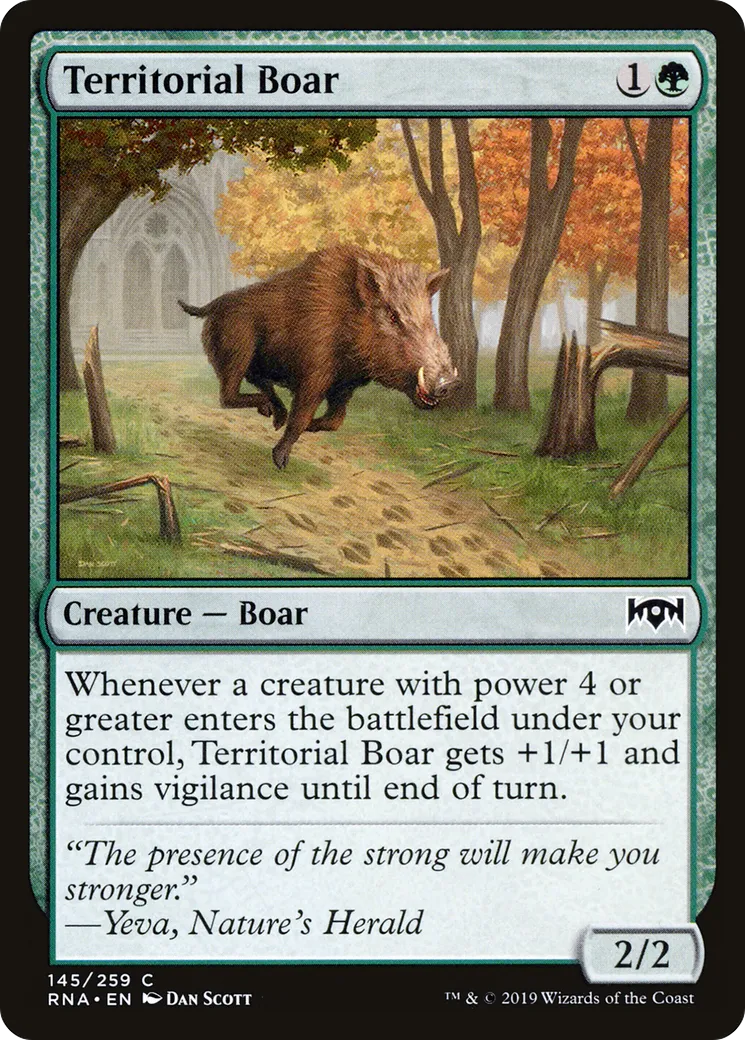 Territorial Boar — Ravnica Allegiance — Magic: The Gathering