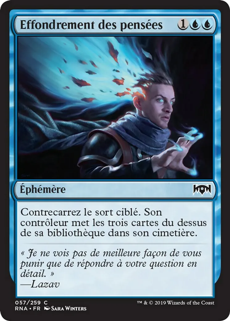 Effondrement des pensées — Ravnica Allegiance — Magic: The Gathering