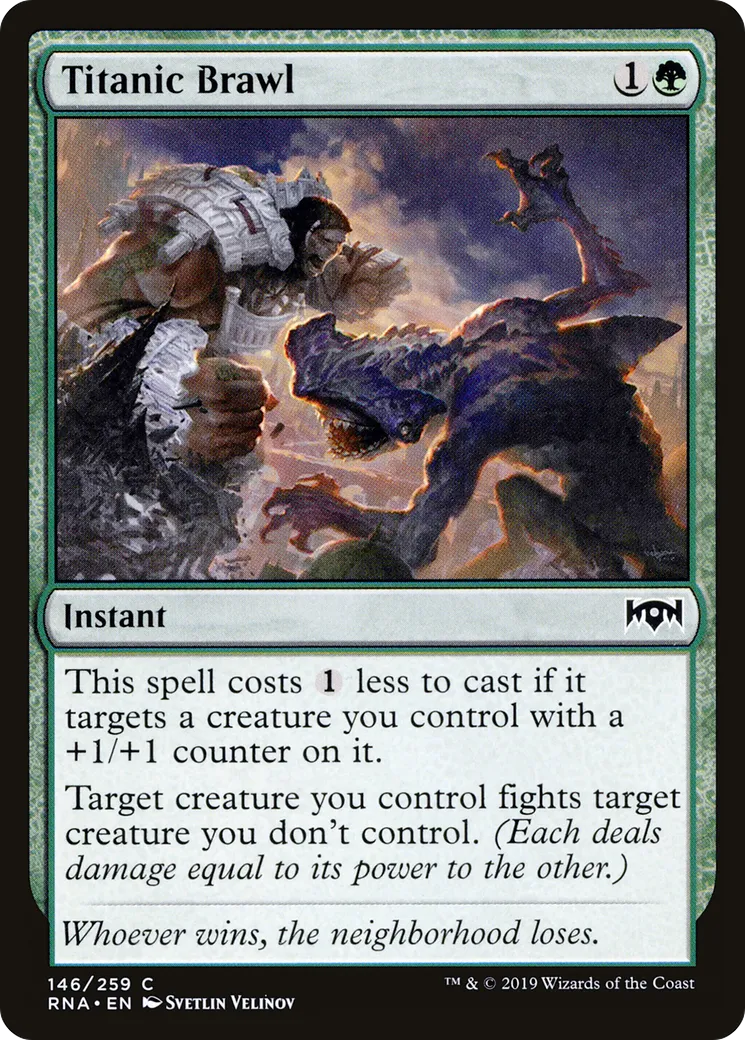 Titanic Brawl — Ravnica Allegiance — Magic: The Gathering