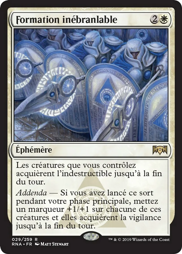 Formation inébranlable — Ravnica Allegiance — Magic: The Gathering