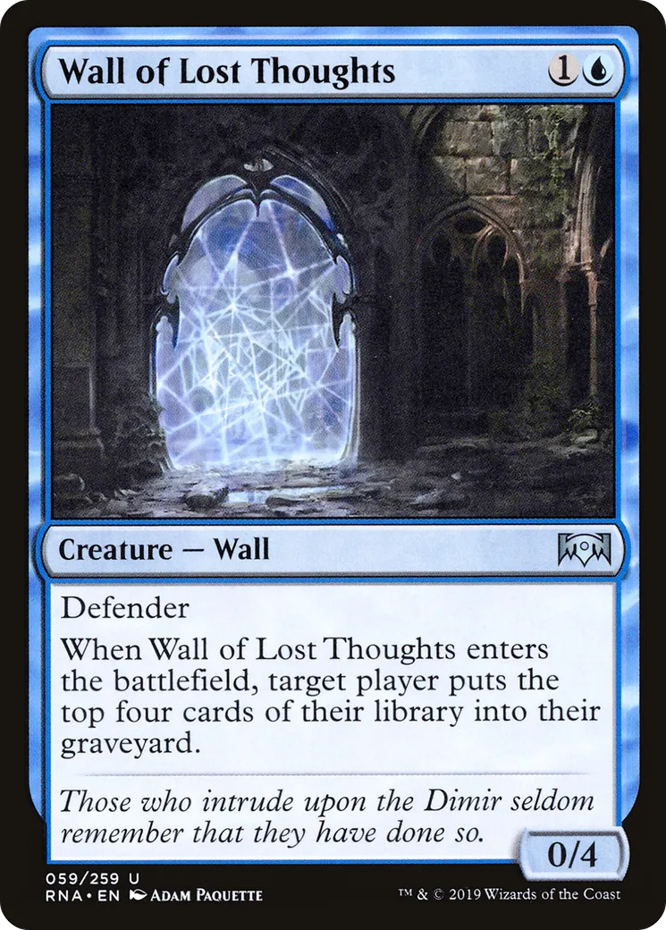 Wall of Lost Thoughts — Ravnica Allegiance — Magic: The Gathering