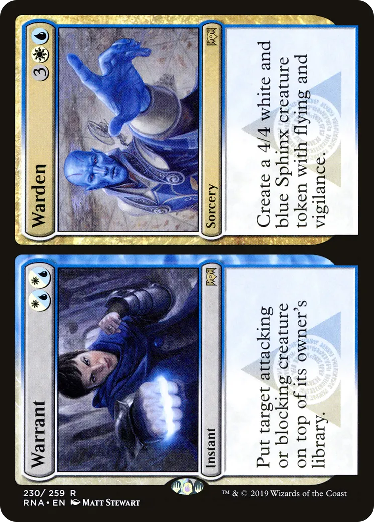 Warrant // Warden — Ravnica Allegiance — Magic: The Gathering