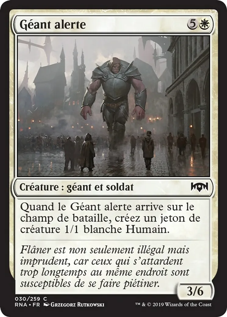 Géant alerte — Ravnica Allegiance — Magic: The Gathering