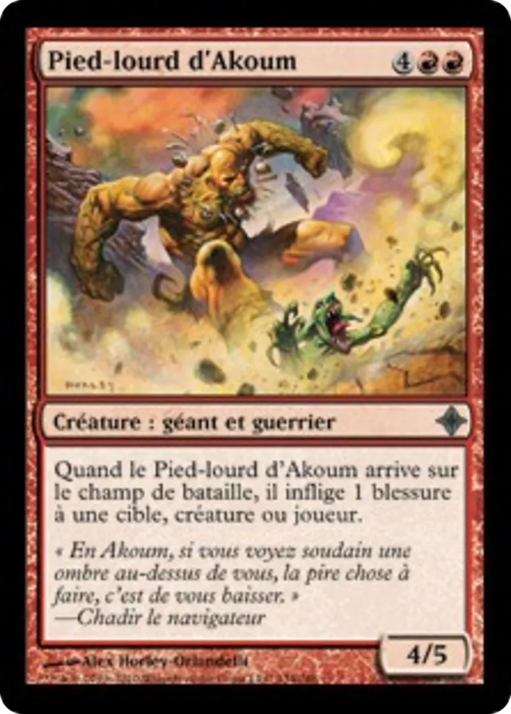 Pied-lourd d'Akoum — Rise of the Eldrazi — Magic: The Gathering
