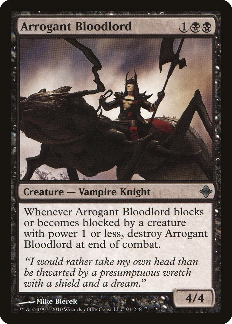 Arrogant Bloodlord — Rise of the Eldrazi — Magic: The Gathering
