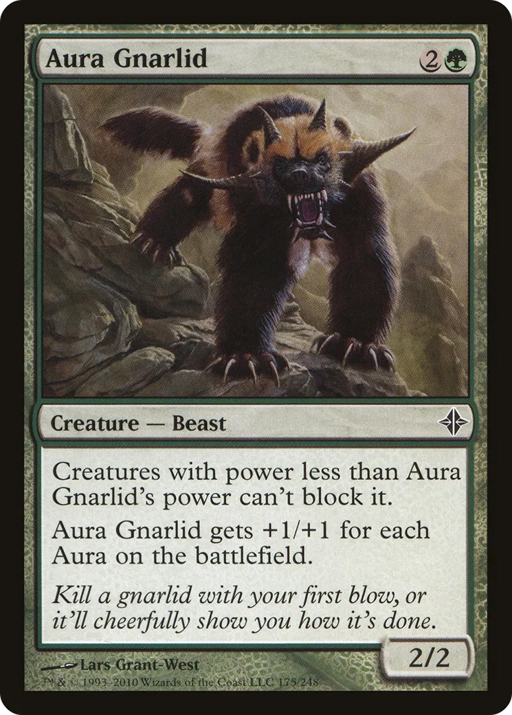 Aura Gnarlid — Rise of the Eldrazi — Magic: The Gathering