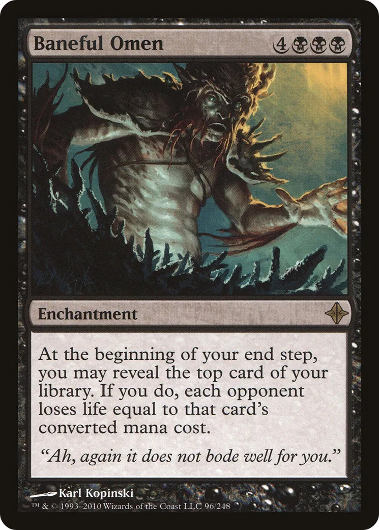 Baneful Omen — Rise of the Eldrazi — Magic: The Gathering