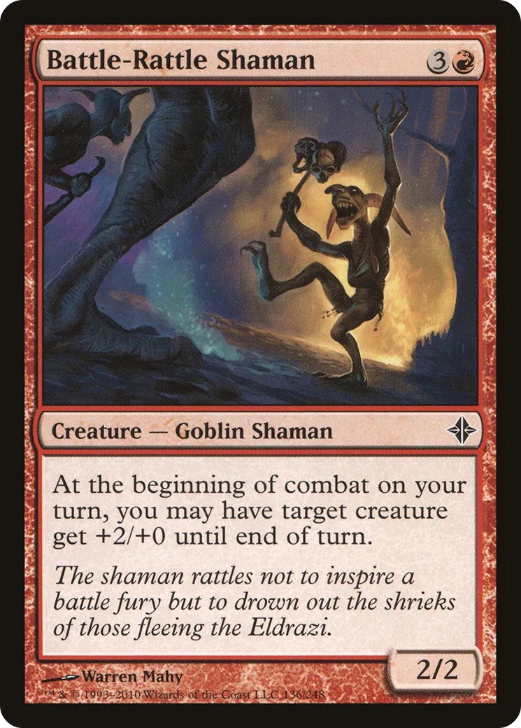 Battle-Rattle Shaman — Rise of the Eldrazi — Magic: The Gathering