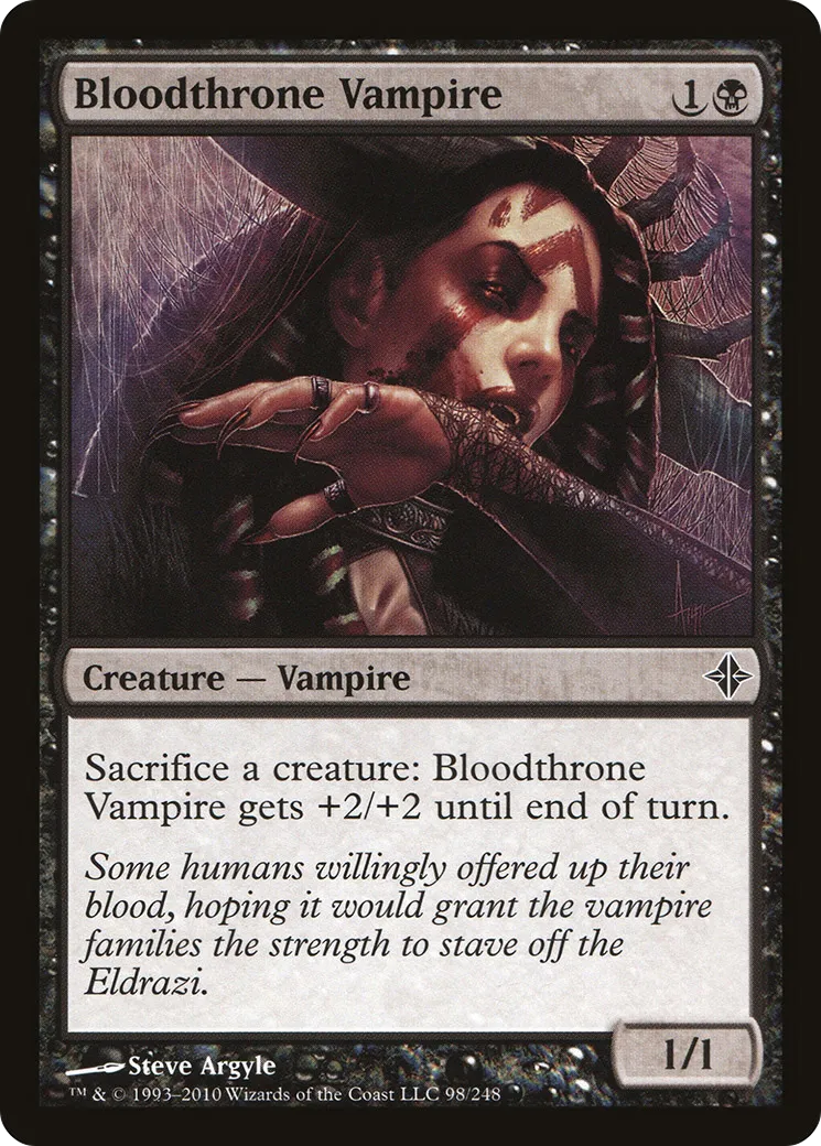 Bloodthrone Vampire — Rise of the Eldrazi — Magic: The Gathering
