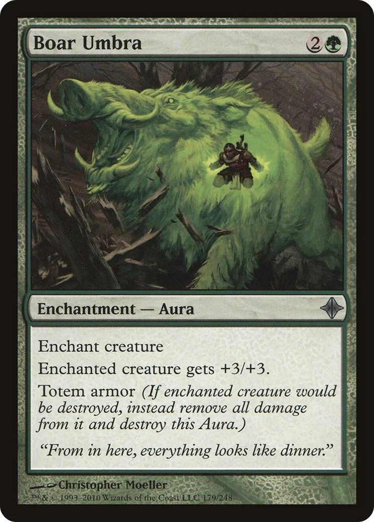 Boar Umbra — Rise of the Eldrazi — Magic: The Gathering