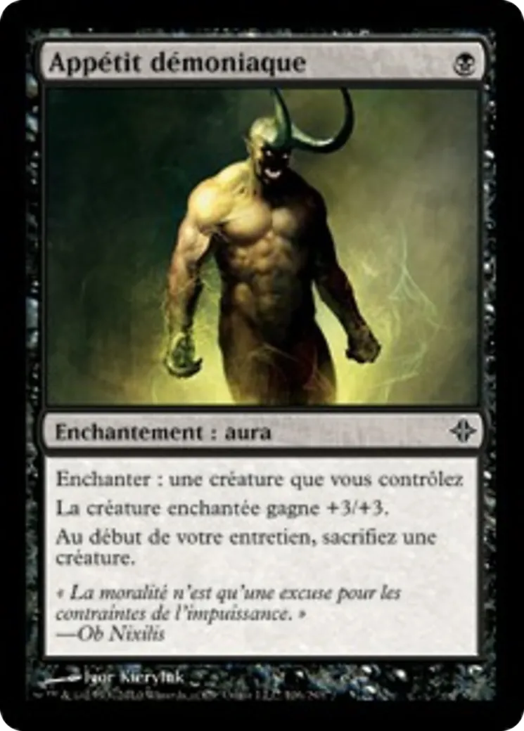 Appétit démoniaque — Rise of the Eldrazi — Magic: The Gathering