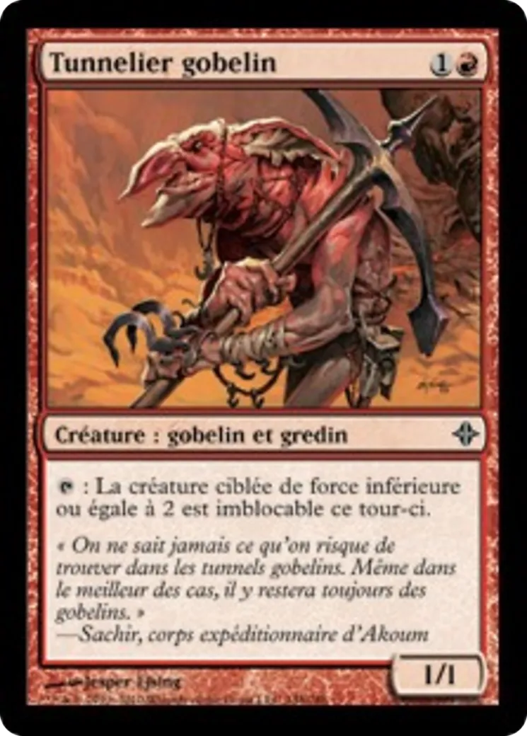 Tunnelier gobelin — Rise of the Eldrazi — Magic: The Gathering