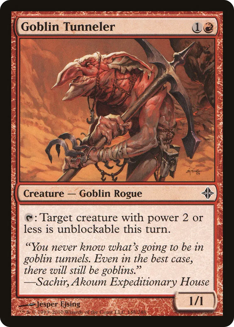 Goblin Tunneler — Rise of the Eldrazi — Magic: The Gathering