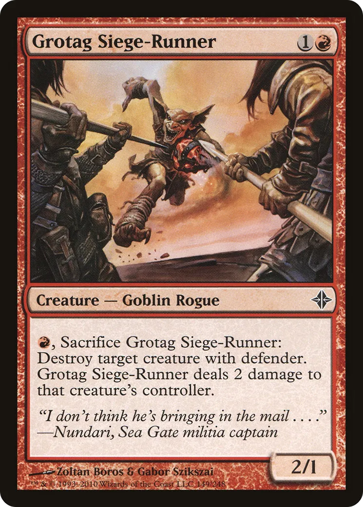 Grotag Siege-Runner — Rise of the Eldrazi — Magic: The Gathering