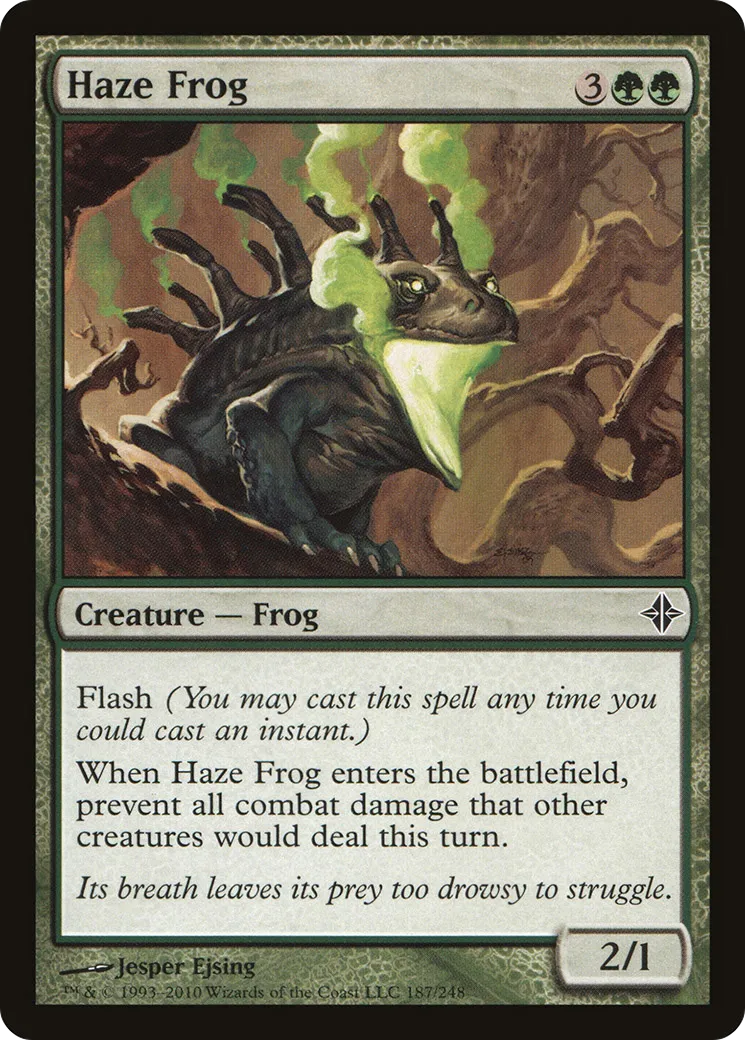 Haze Frog — Rise of the Eldrazi — Magic: The Gathering