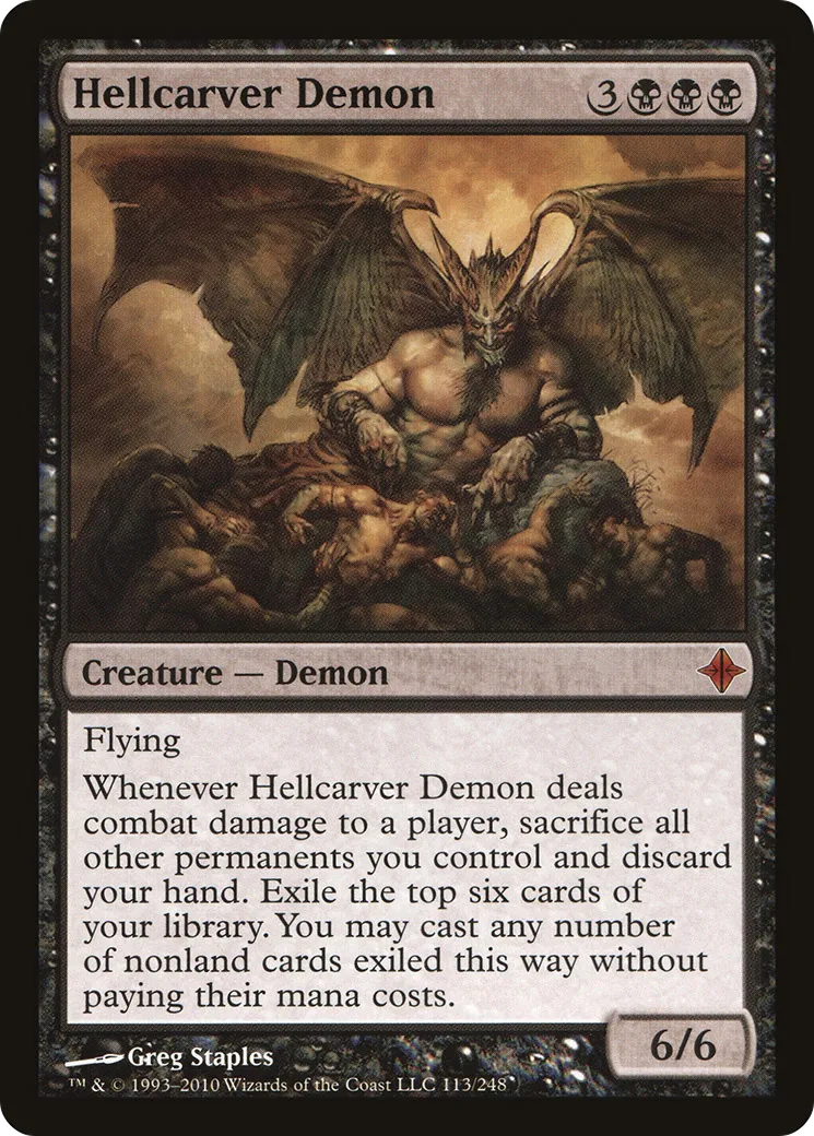 Démon sculptenfer — Rise of the Eldrazi — Magic: The Gathering