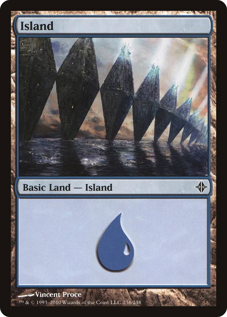 Island — Rise of the Eldrazi — Magic: The Gathering