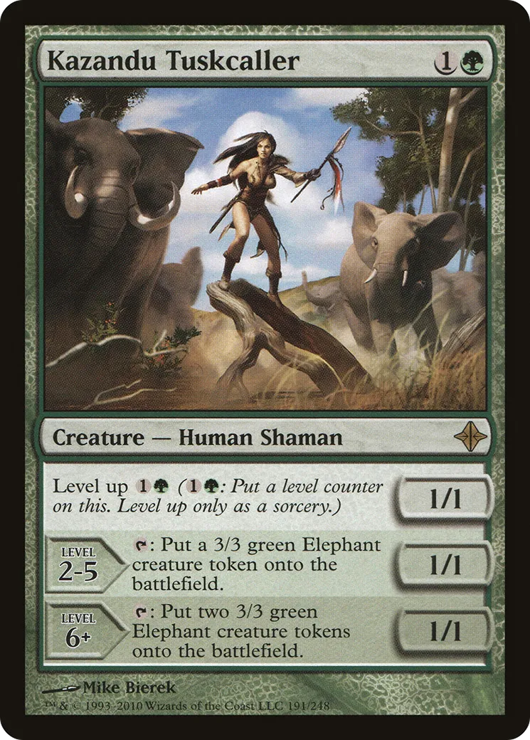 Kazandu Tuskcaller — Rise of the Eldrazi — Magic: The Gathering