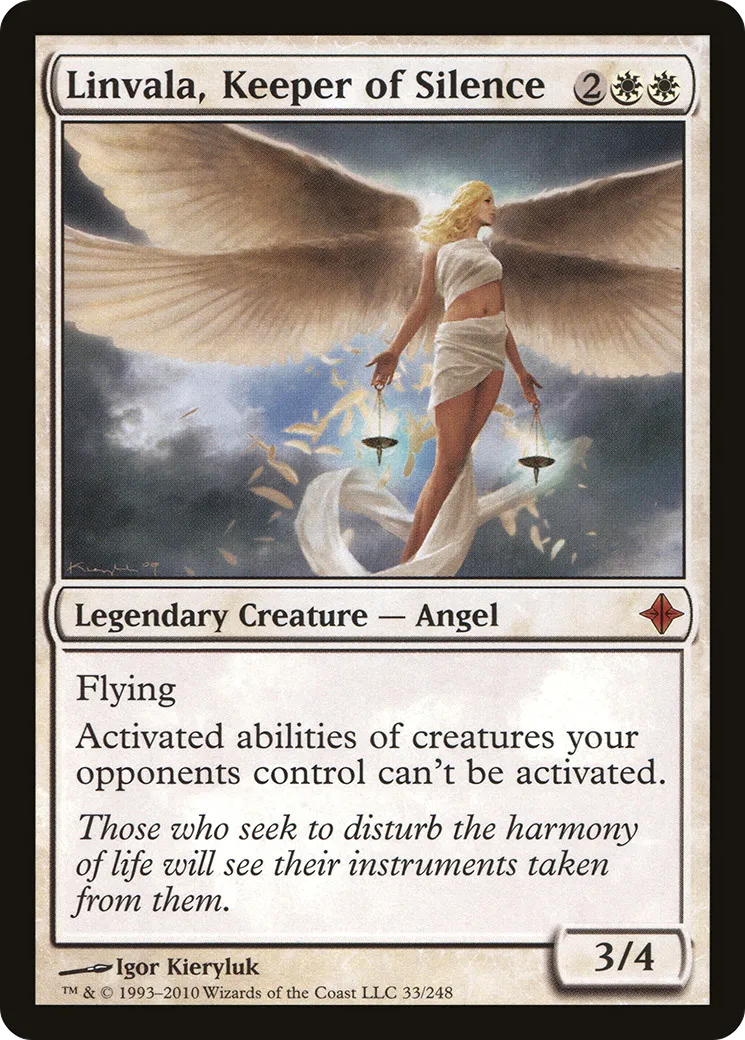 Linvala, Keeper of Silence — Rise of the Eldrazi — Magic: The Gathering