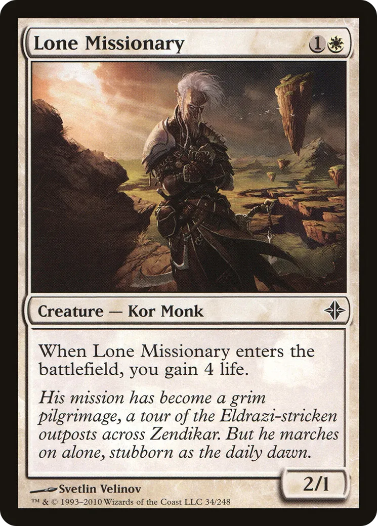 Lone Missionary — Rise of the Eldrazi — Magic: The Gathering