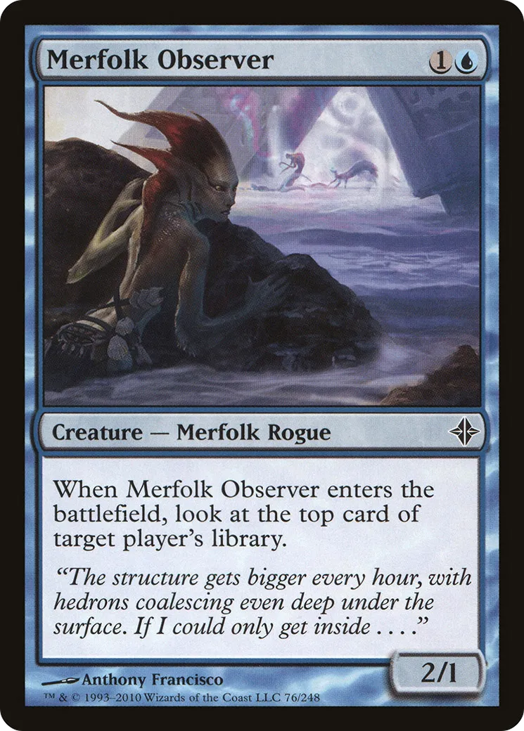 Merfolk Observer — Rise of the Eldrazi — Magic: The Gathering