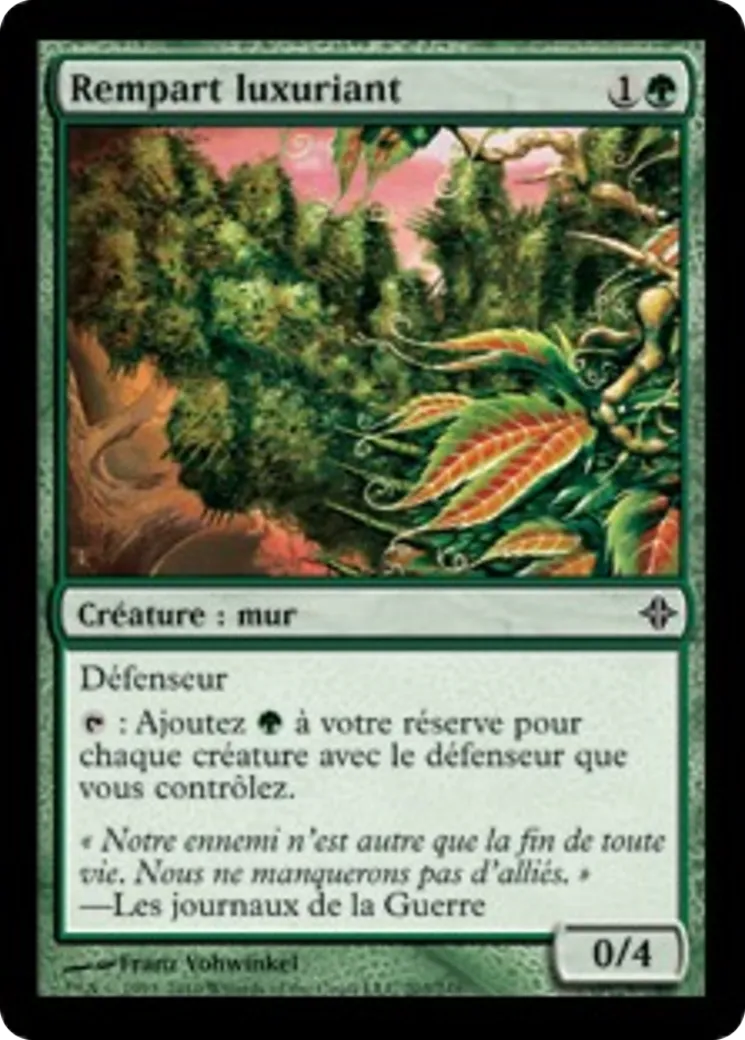 Rempart luxuriant — Rise of the Eldrazi — Magic: The Gathering