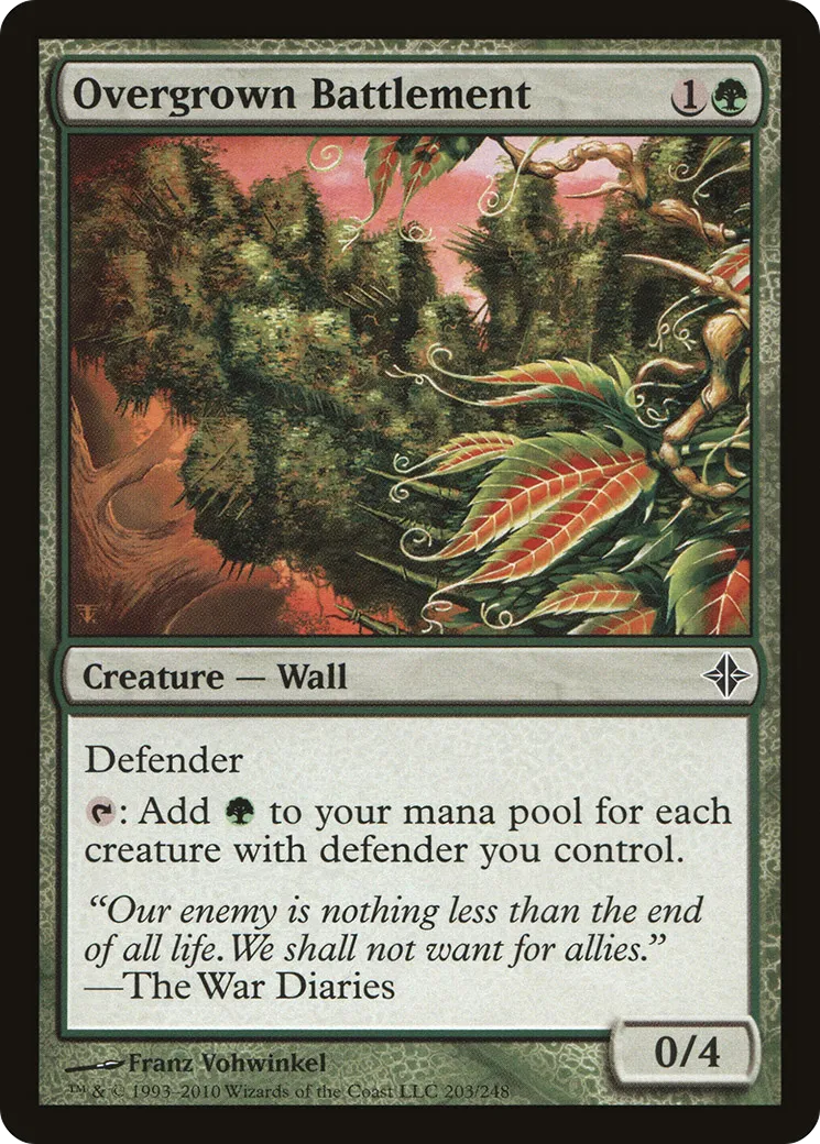 Overgrown Battlement — Rise of the Eldrazi — Magic: The Gathering