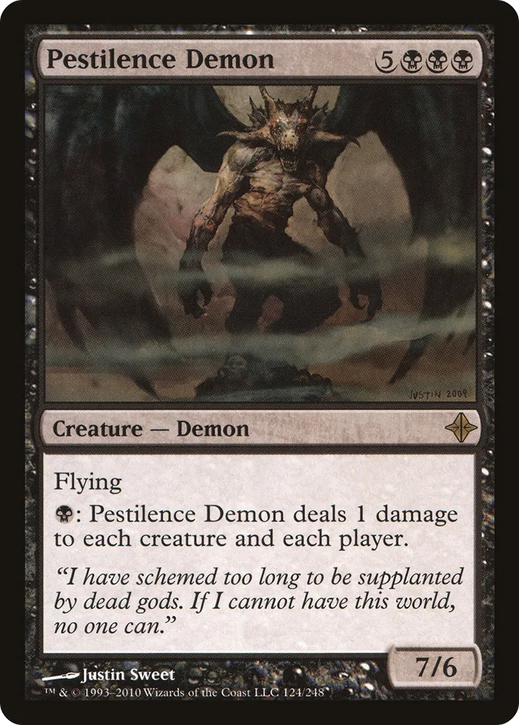 Pestilence Demon — Rise of the Eldrazi — Magic: The Gathering