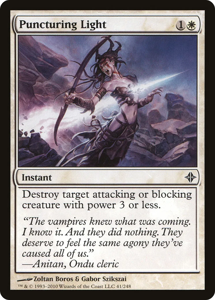 Puncturing Light — Rise of the Eldrazi — Magic: The Gathering