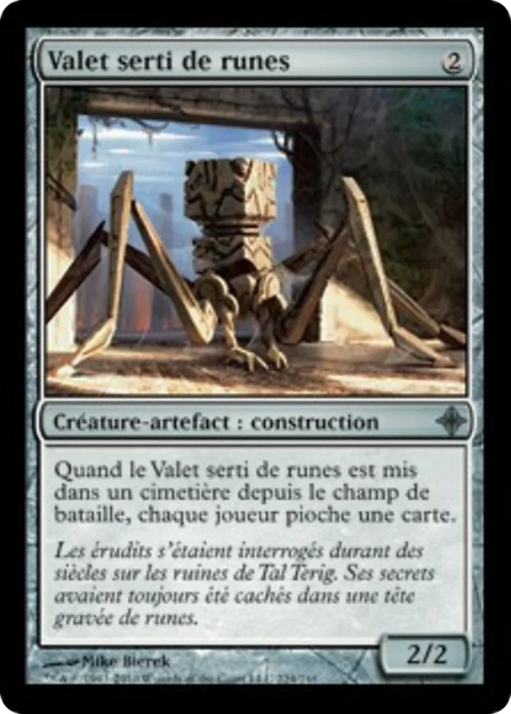 Valet serti de runes — Rise of the Eldrazi — Magic: The Gathering