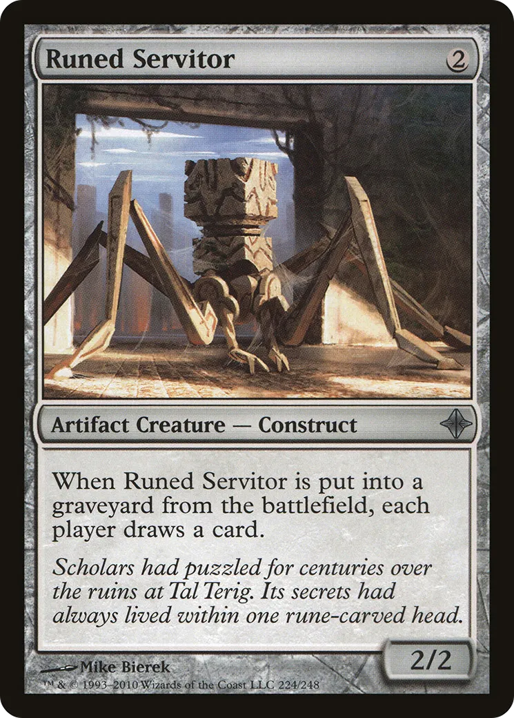 Valet serti de runes — Rise of the Eldrazi — Magic: The Gathering