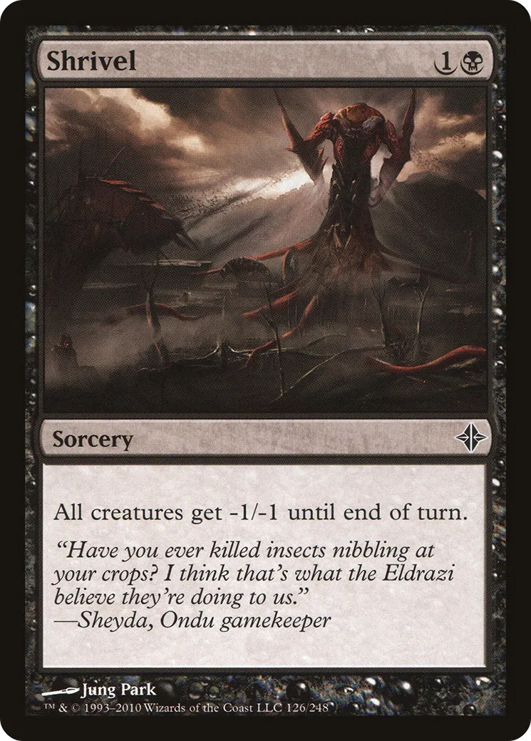 Shrivel — Rise of the Eldrazi — Magic: The Gathering