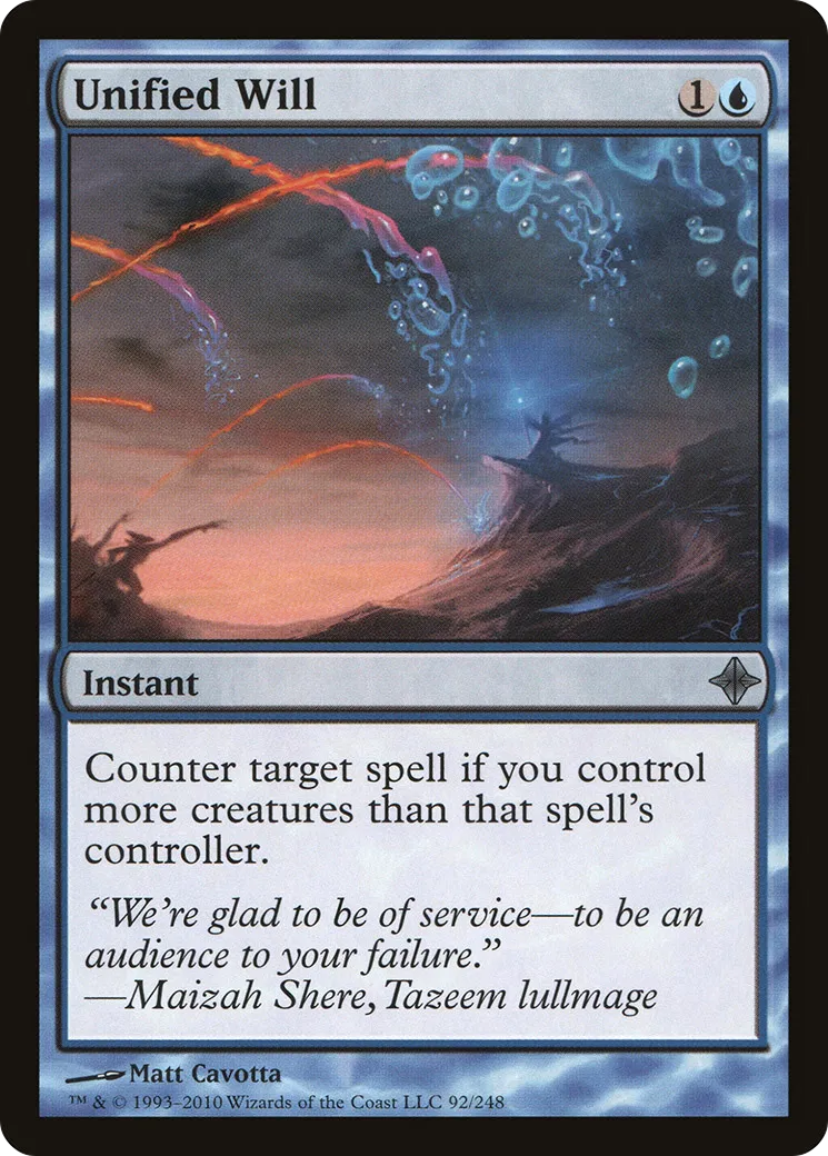 Unified Will — Rise of the Eldrazi — Magic: The Gathering