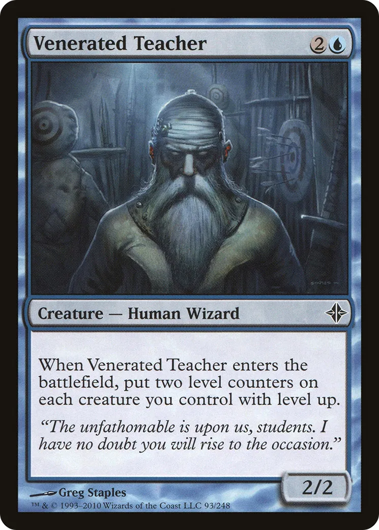 Venerated Teacher — Rise of the Eldrazi — Magic: The Gathering