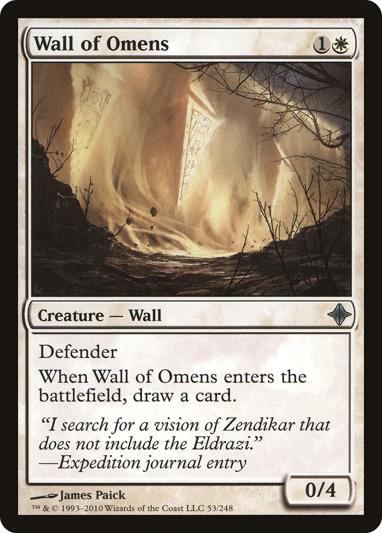 Wall of Omens — Rise of the Eldrazi — Magic: The Gathering