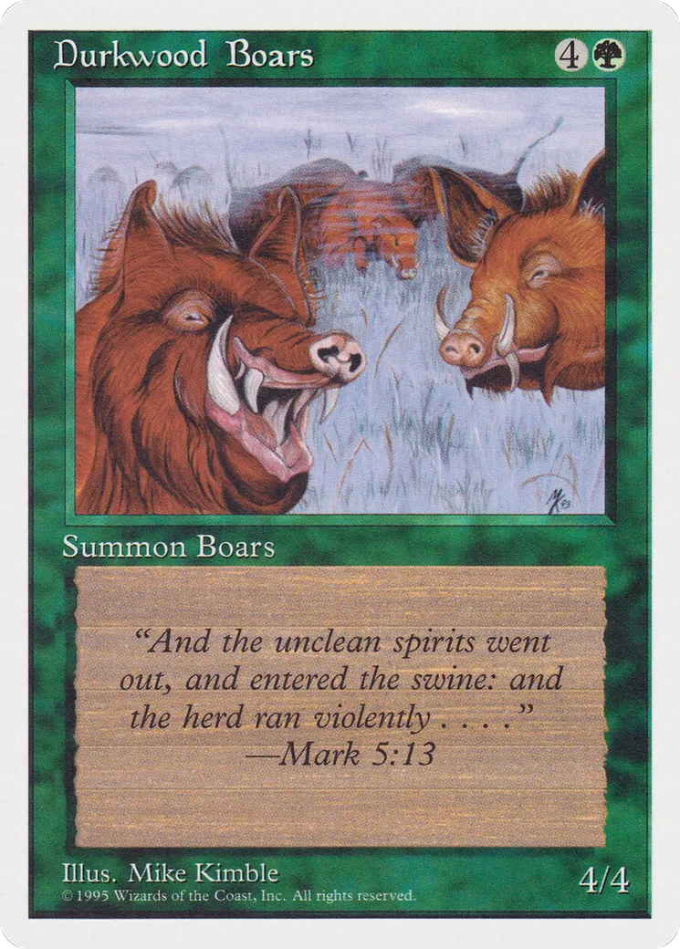 Durkwood Boars — Rivals Quick Start Set — Magic: The Gathering