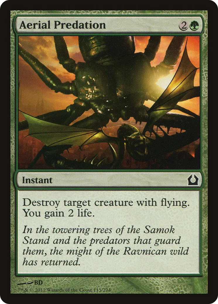 Aerial Predation — Return to Ravnica — Magic: The Gathering