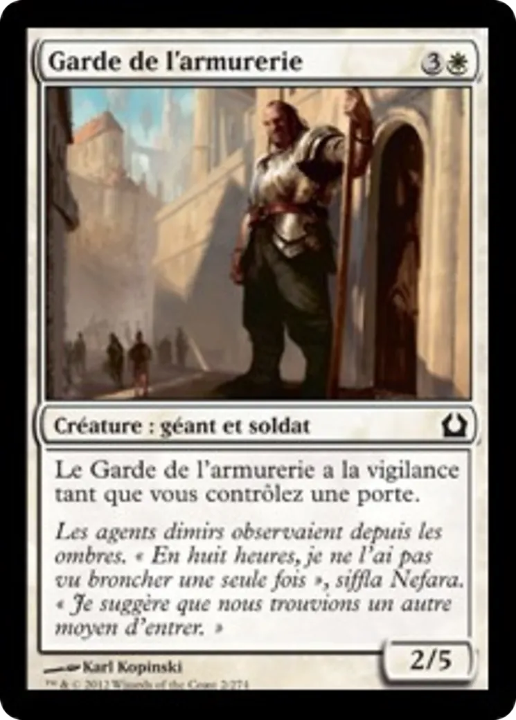 Garde de l'armurerie — Return to Ravnica — Magic: The Gathering
