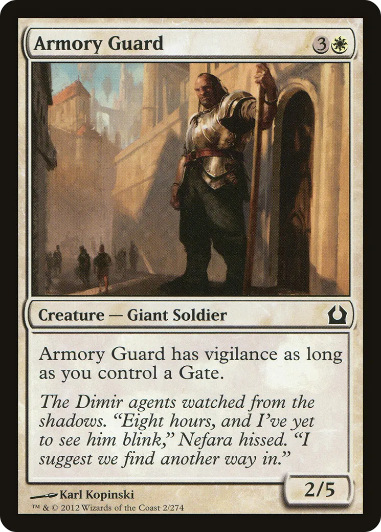 Garde de l'armurerie — Return to Ravnica — Magic: The Gathering
