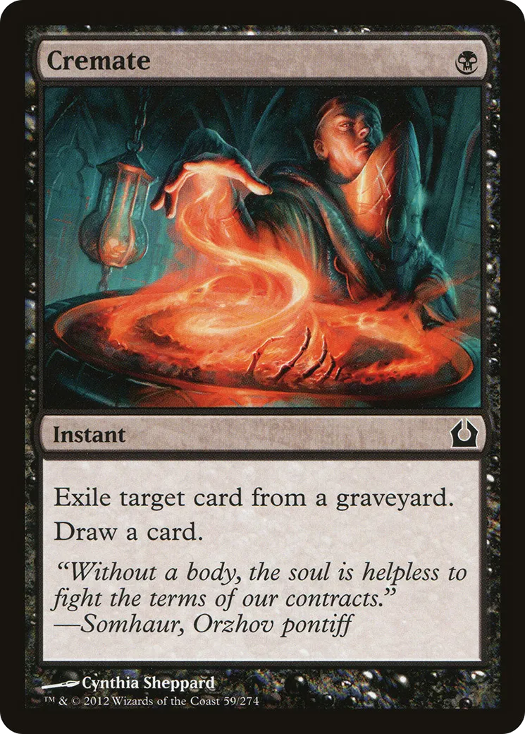 Crémation — Return to Ravnica — Magic: The Gathering