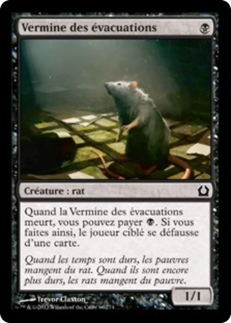 Vermine des évacuations — Return to Ravnica — Magic: The Gathering