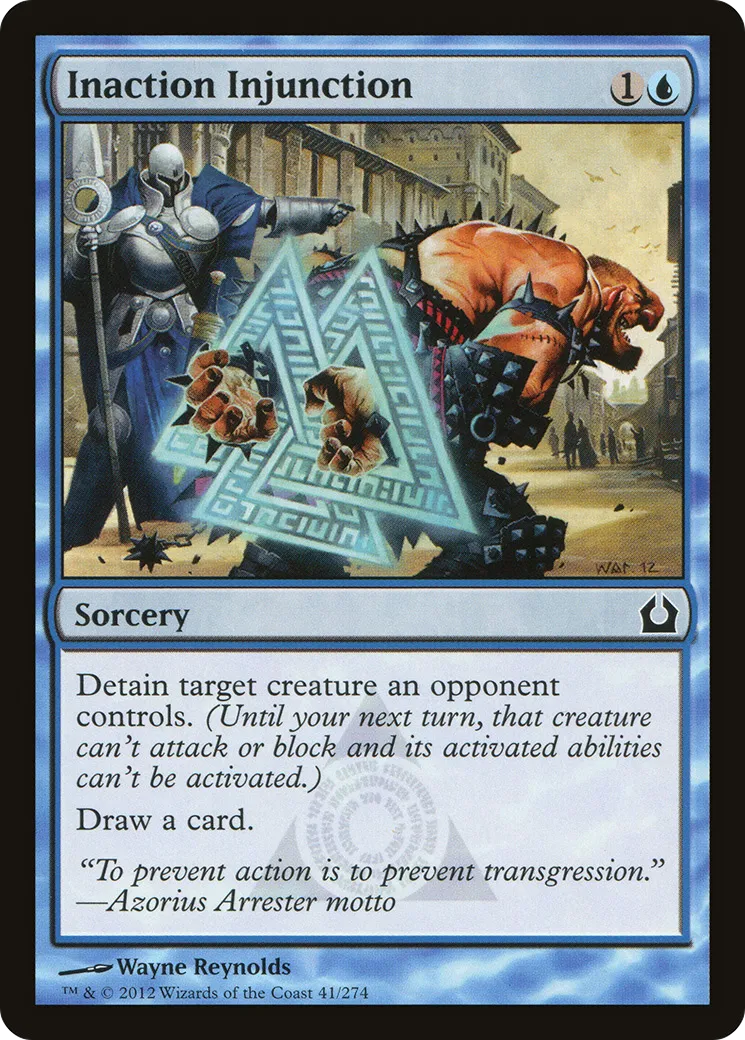 Inaction Injunction — Return to Ravnica — Magic: The Gathering