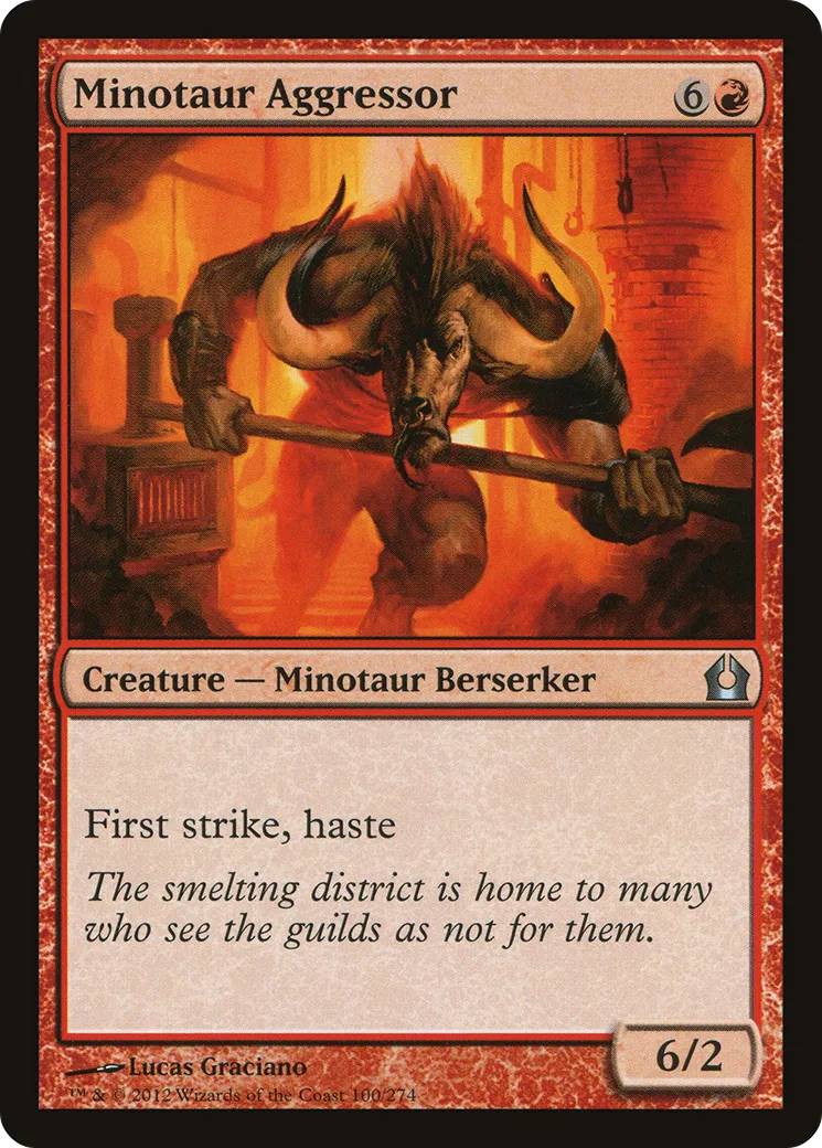 Agresseur minotaure — Return to Ravnica — Magic: The Gathering