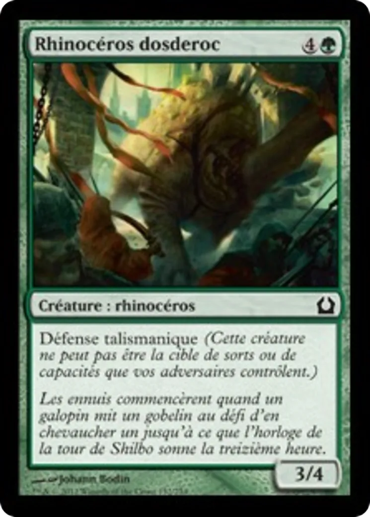 Rhinocéros dosderoc — Return to Ravnica — Magic: The Gathering