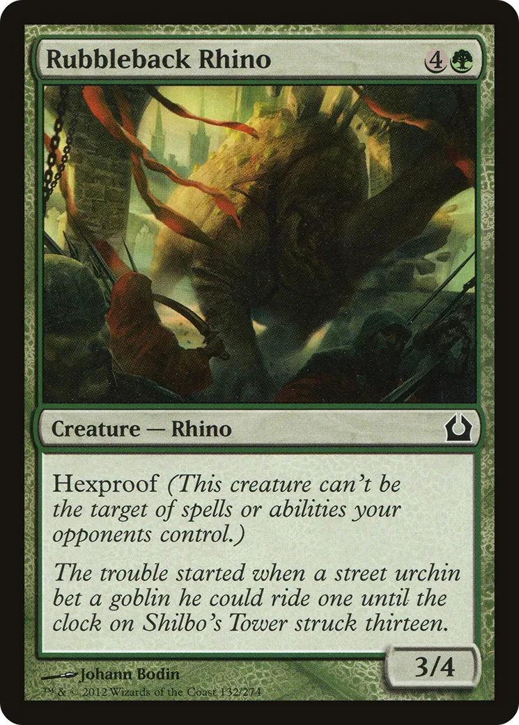 Rubbleback Rhino — Return to Ravnica — Magic: The Gathering