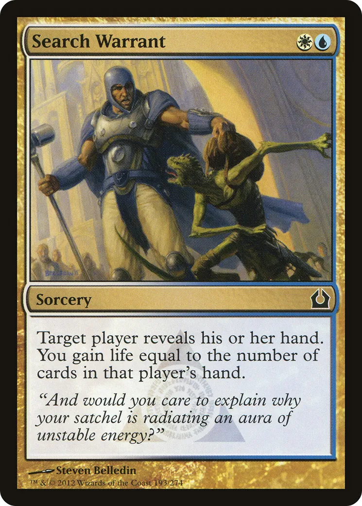 Search Warrant — Return to Ravnica — Magic: The Gathering